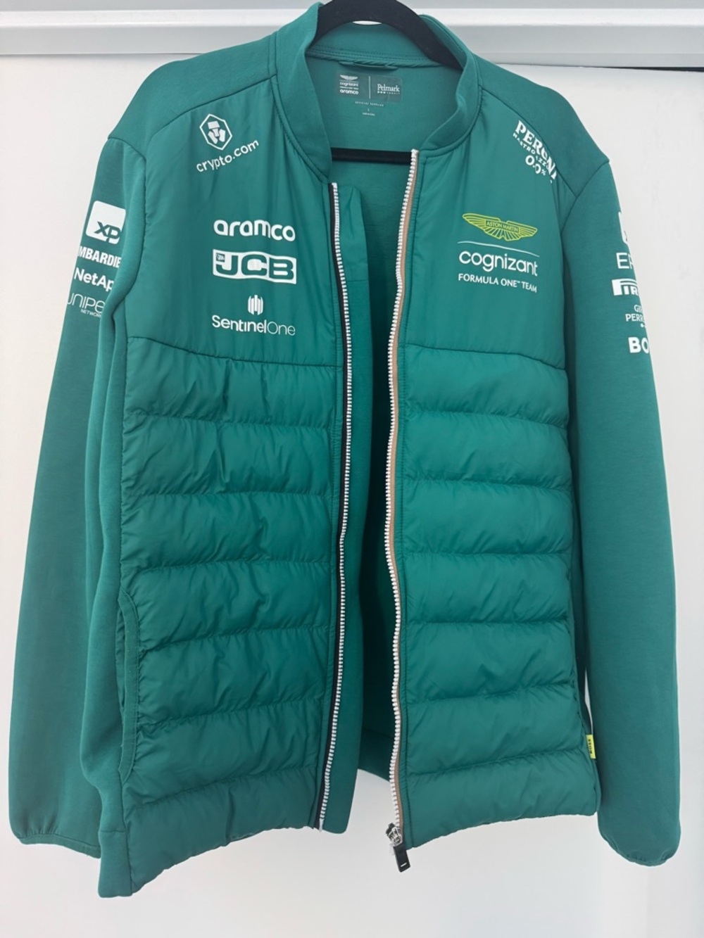 Aston Martin F1 Puffer Jacket